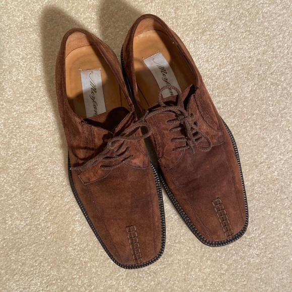 Men\'s Mezlan Mortara Suede Brown Shoe Size 8 M main image 4